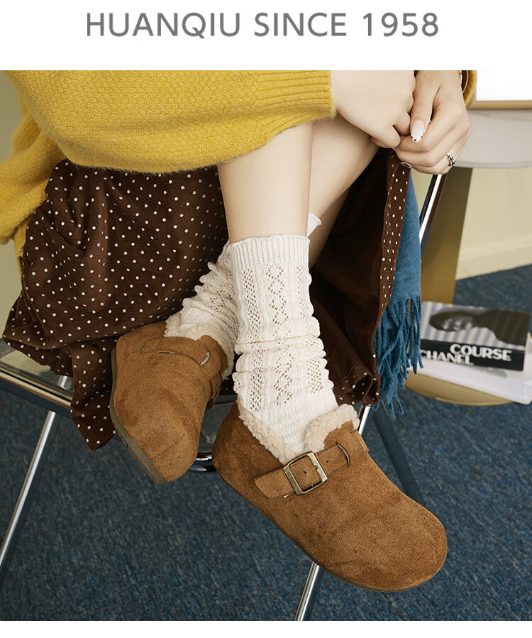 Global Full-Coverage Thick-Soled Birkenstock Women's 2026 New Style Height-Increasing Bean Casual Soft Sole Sneakers 20