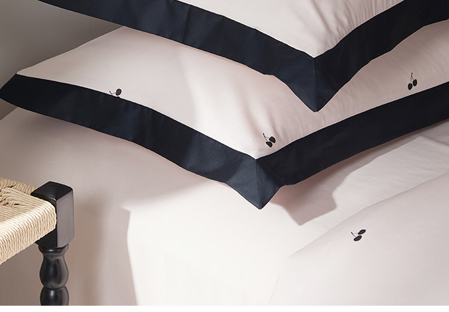 MIDO HOUSE Mingdu 60s Pro Long-Staple Cotton 4-Piece Bedding Set Pure Cotton Duvet Cover Cherry 1.5m Bed Sheet Style 12