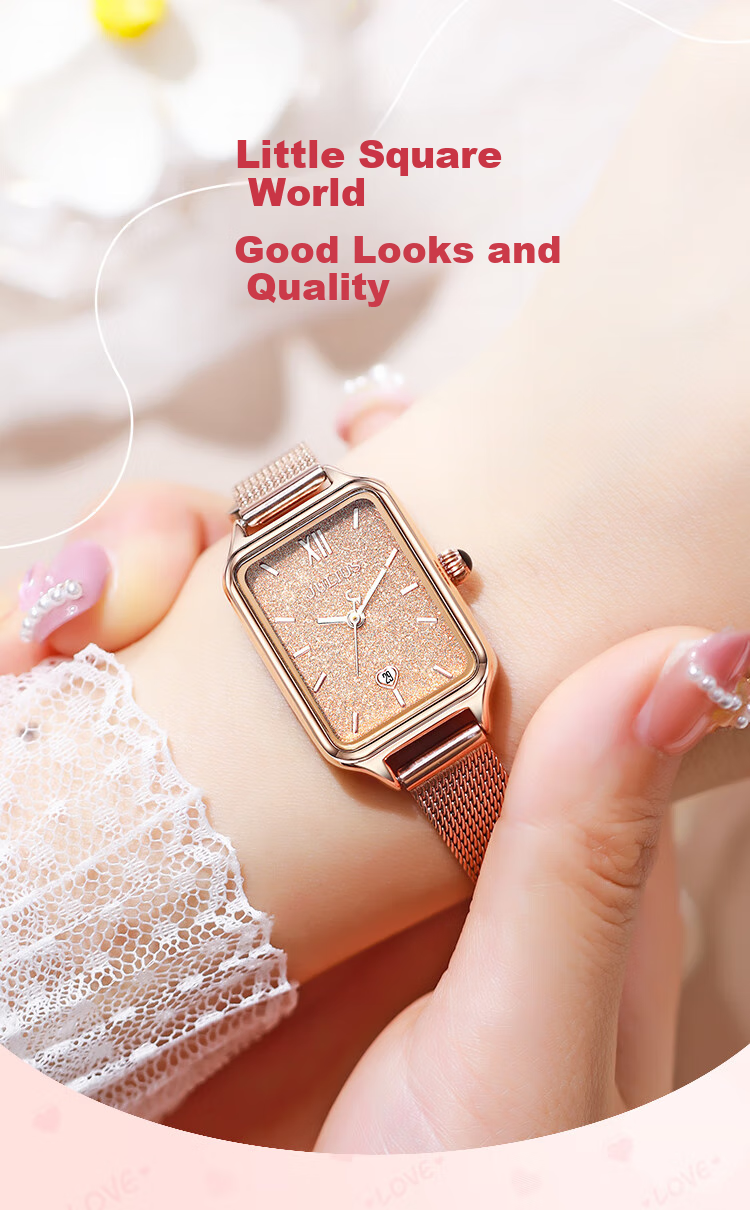 Julius Women's Watch Brand New Gradient Starry Sky Calendar Fashion Student Exam Quartz Watch, Starry Green JA-1503B 11
