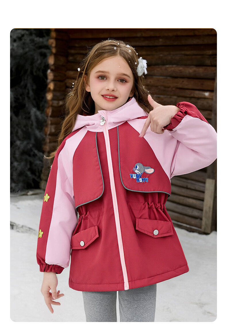 Disney Zootopia Kids Girls Spring 3-in-1 Fleece Jacket Set 2026 New Baby Clothing 11