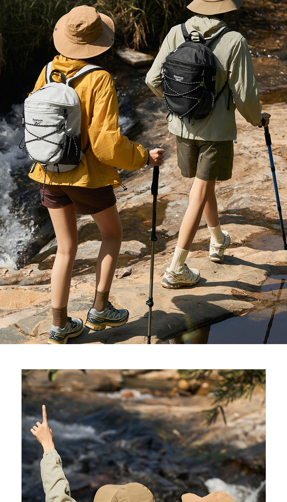 Reebok Lightweight Sports Men's Backpack Outdoor Travel Hiking Mountaineering Water-Resistant Mountain Bag for Women 11