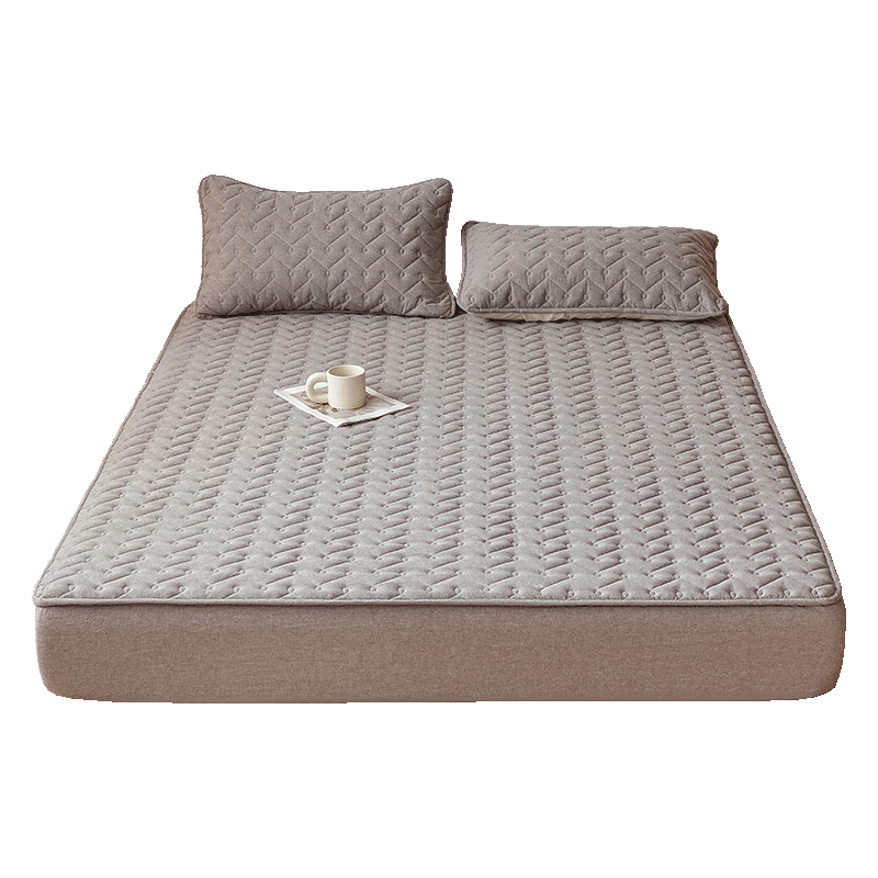 MINISO Quilted Skin-Friendly Cotton Fitted Sheet 1.8x2m Mattress Protector Cover Full Wrap