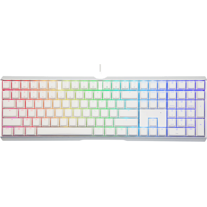 CHERRY MX3.0S Mechanical Keyboard, Gaming Keyboard, E-Sports Keyboard, Wired Office Computer Keyboard, RGB Mixed Light Keyboard with 108 Keys, Alloy Shell