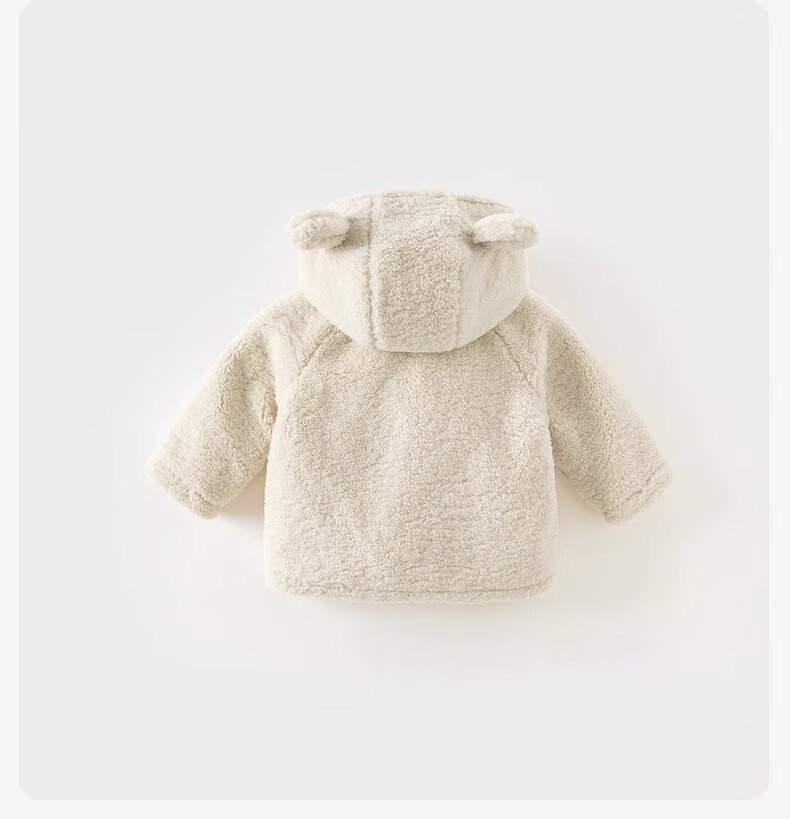 DAVE & BELLA Girls Plush Padded Winter Coat Cute Toddler Baby Thick Cotton Jacket 2