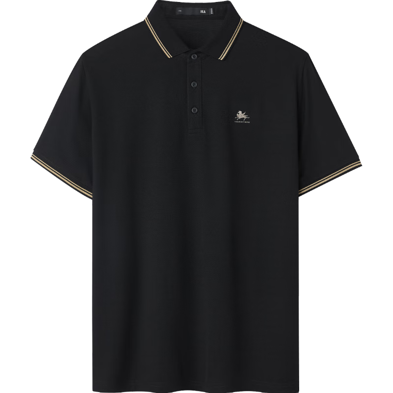 HLA Hailan Home Men's Polo Shirt 2026 New Year Dunhuang Cool Short Sleeve Summer