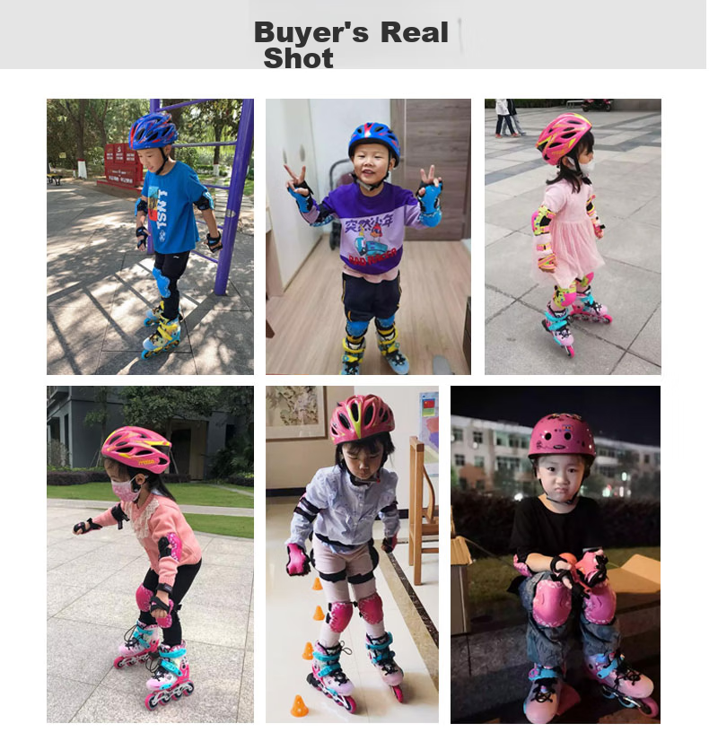 Migao Roller Skates for Children, Inline Skates for Boys And Girls, Flat Skate Shoes, Complete Set with Adjustable Straight Wheels S7 Pink Set Size M 20