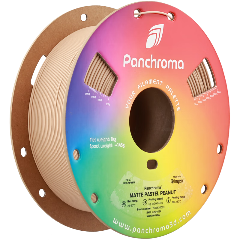 Polymaker Panchroma Matte PLA 3D Printing Filament High Toughness Easy Release Peanut Brown 1.75mm 1kg