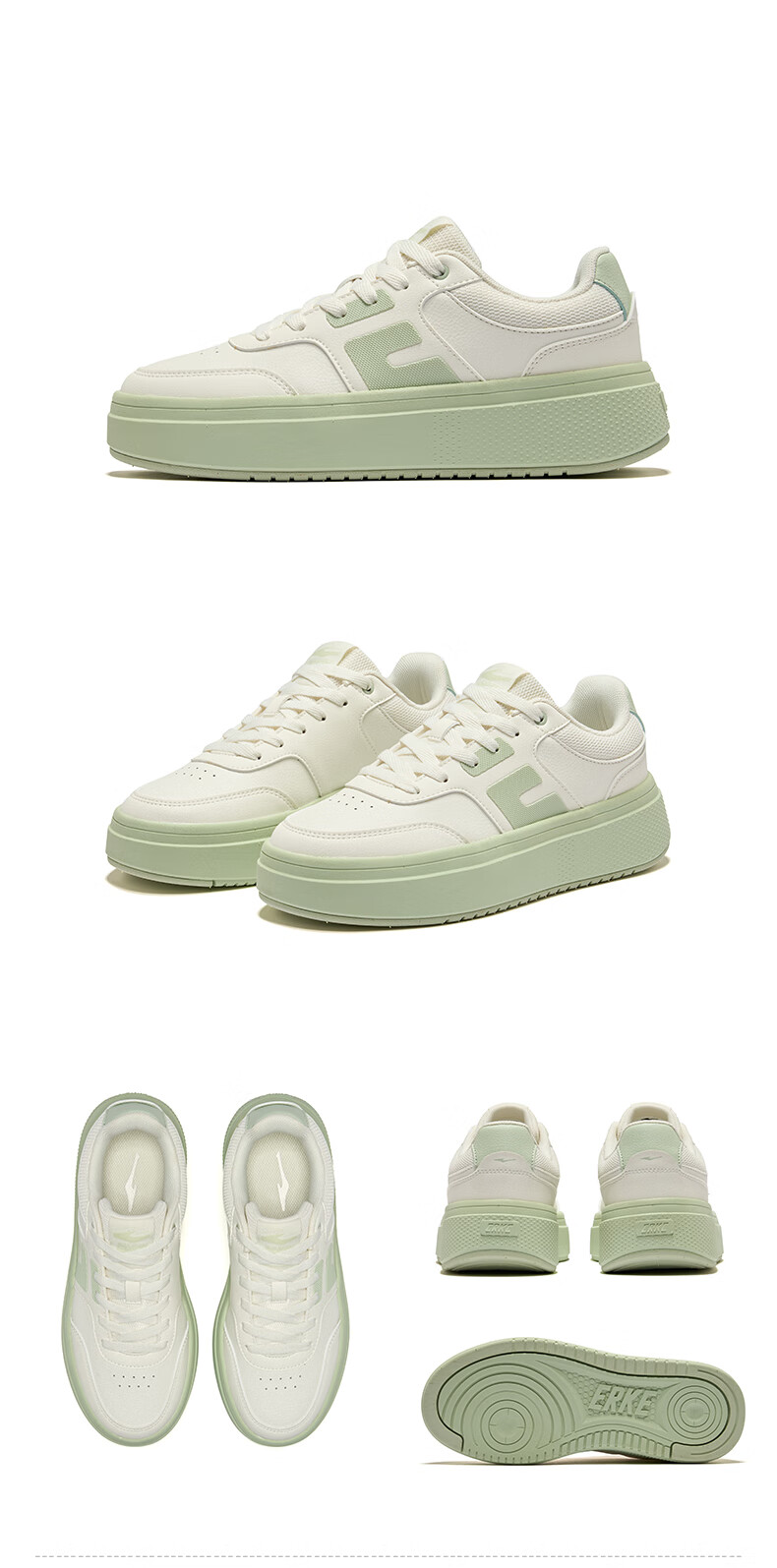 Hongxing Erke Women's Sneakers Summer 2026 New Breathable Versatile Casual Shoes Thick Sole Comfortable Sports Shoes Breeze 19