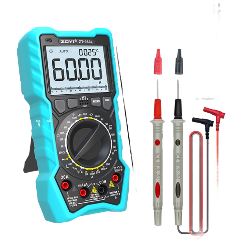 ZOYI Multimeter High-Precision Inductance Meter for Measuring Capacitance, Resistance, Inductance, Electrical Maintenance [Zhongyi ZT-980L]
