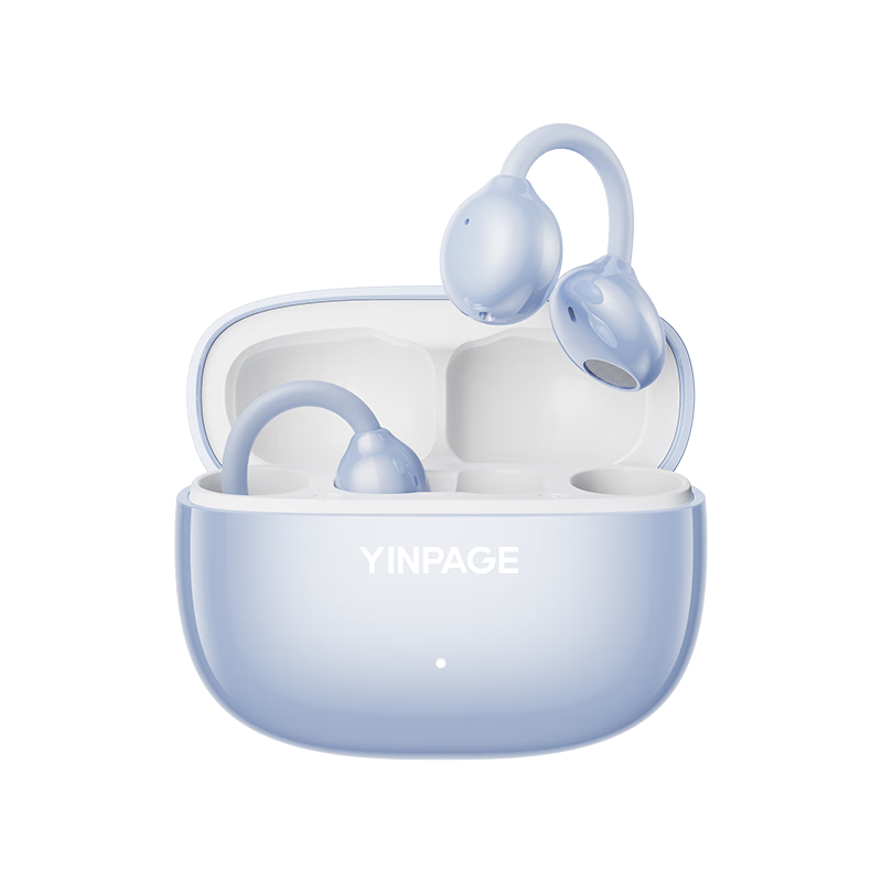 Yinbeiqi ClipLite 2026 New Clip-On AI Bluetooth Earphones Open-Ear Bone Conduction Sports Ear-Hook Noise-Cancelling HD Call Gift