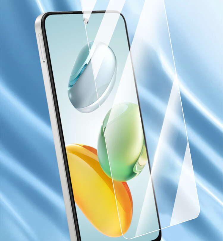 ESCASE Tempered Glass Screen Protector for Honor Play 60 Plus, Full Coverage Ultra-Thin HD Film, Shatterproof Anti-Fingerprint Protective Film for Honor Play 60 Plus Smartphone 4