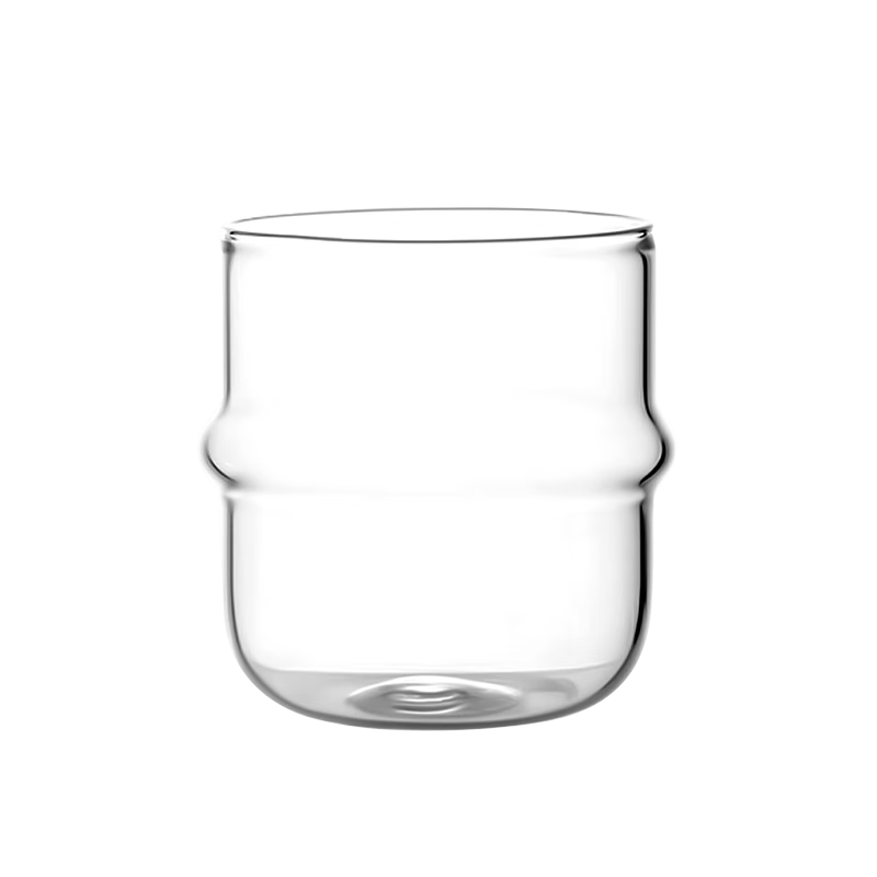 CLITON Glass Coffee Cups Set of 2 - Iced Americano, Latte, Espresso Finnish Coffee Cups