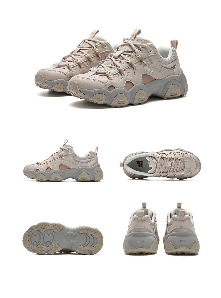 FILA Official Cat Paw 7th Generation Women's Dad Shoes 2026 Thick Sole Casual Sports Shoes 30