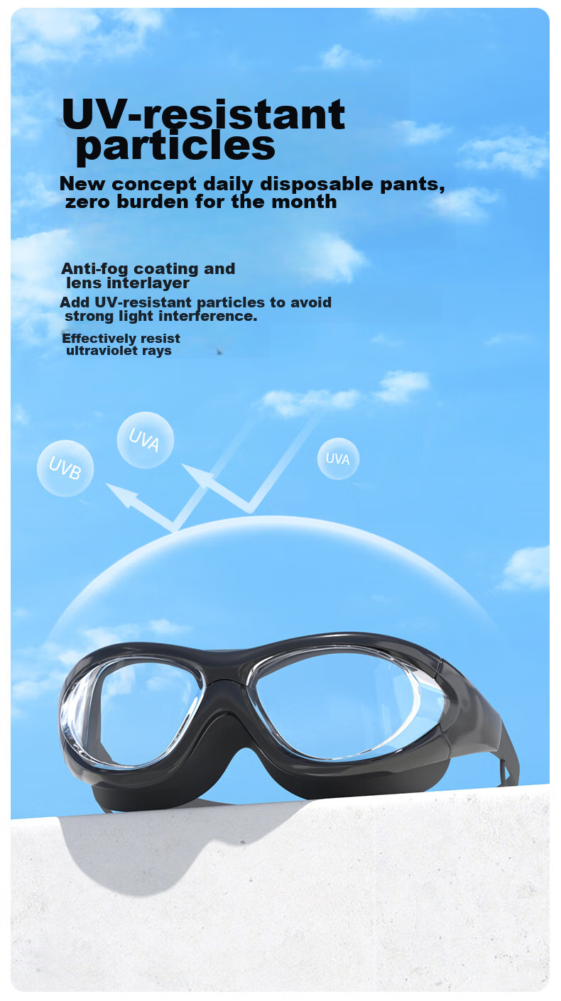 Jiehu Swimming Goggles, High-Definition Anti-Fog Glasses for Nearsightedness, Waterproof Diving Goggles for Men And Women, Adult Clear Lens Protective Eyewear 6