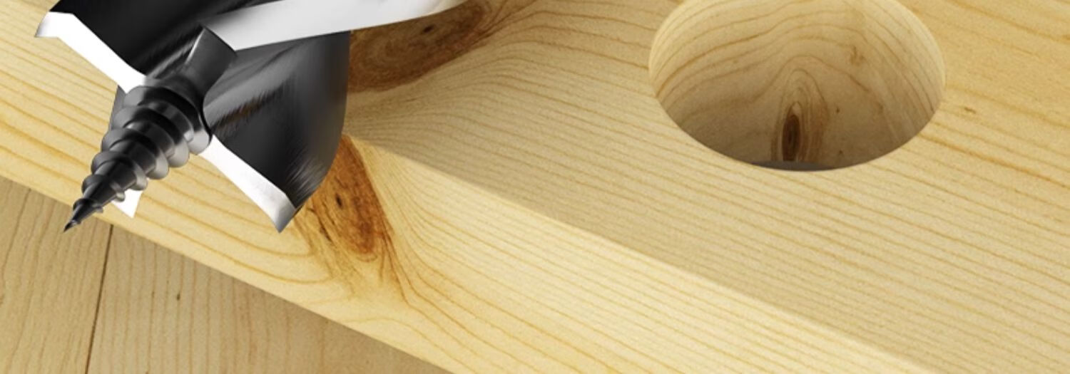 HUHAO Drill Bit Hole Puncher, Plastic And Wood Hole Cutter Tool, Hexagonal Shank Extended Woodworking Drill Bit Set 2