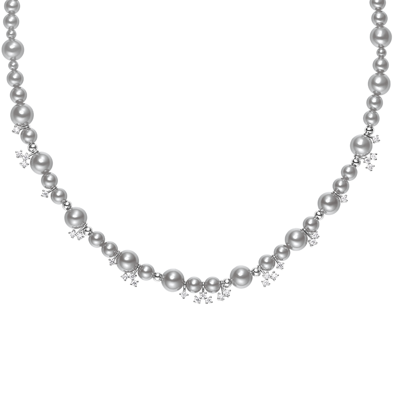 HEFANG Nebula Bubble Necklace Clavicle Chain Birthday Gift [520 Valentine's Day Gift] for Girlfriend