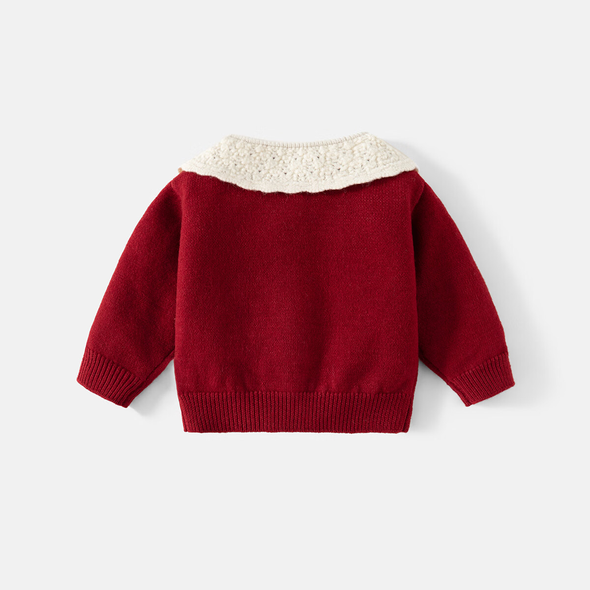Banxidi Girls Sweater Spring 2026 New Children's Fashion Knitted Cardigan Baby Spring Autumn Jacket New Year Outfit