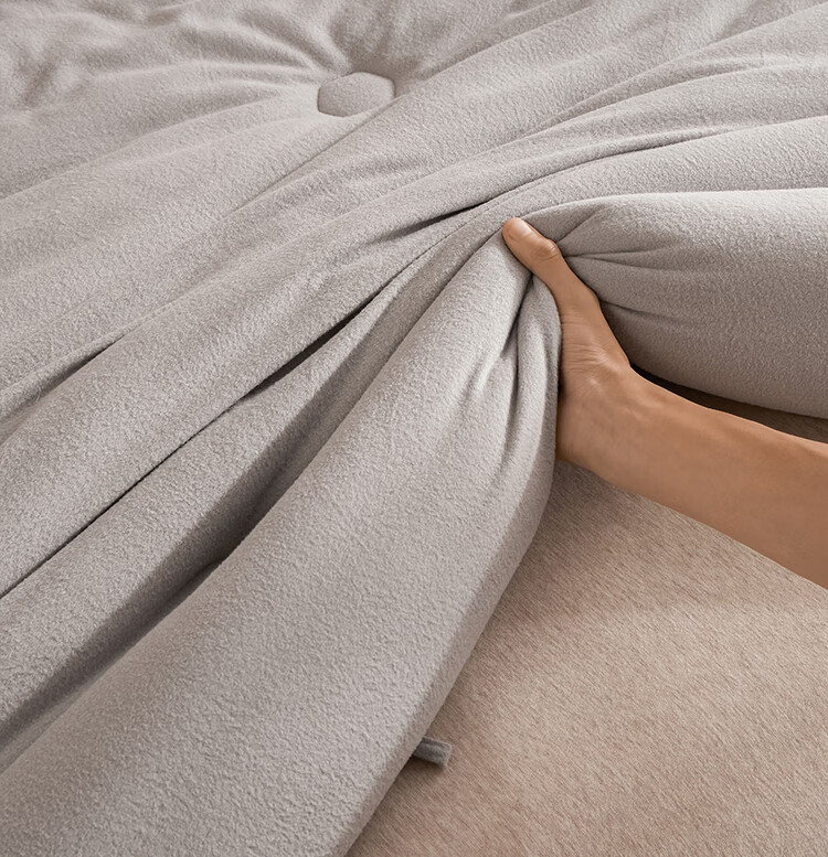 HLA Graphene Quilted Fleece Warm Winter Quilt Core Bedding Beige 200*230cm Approx. 7.2 Jin 3