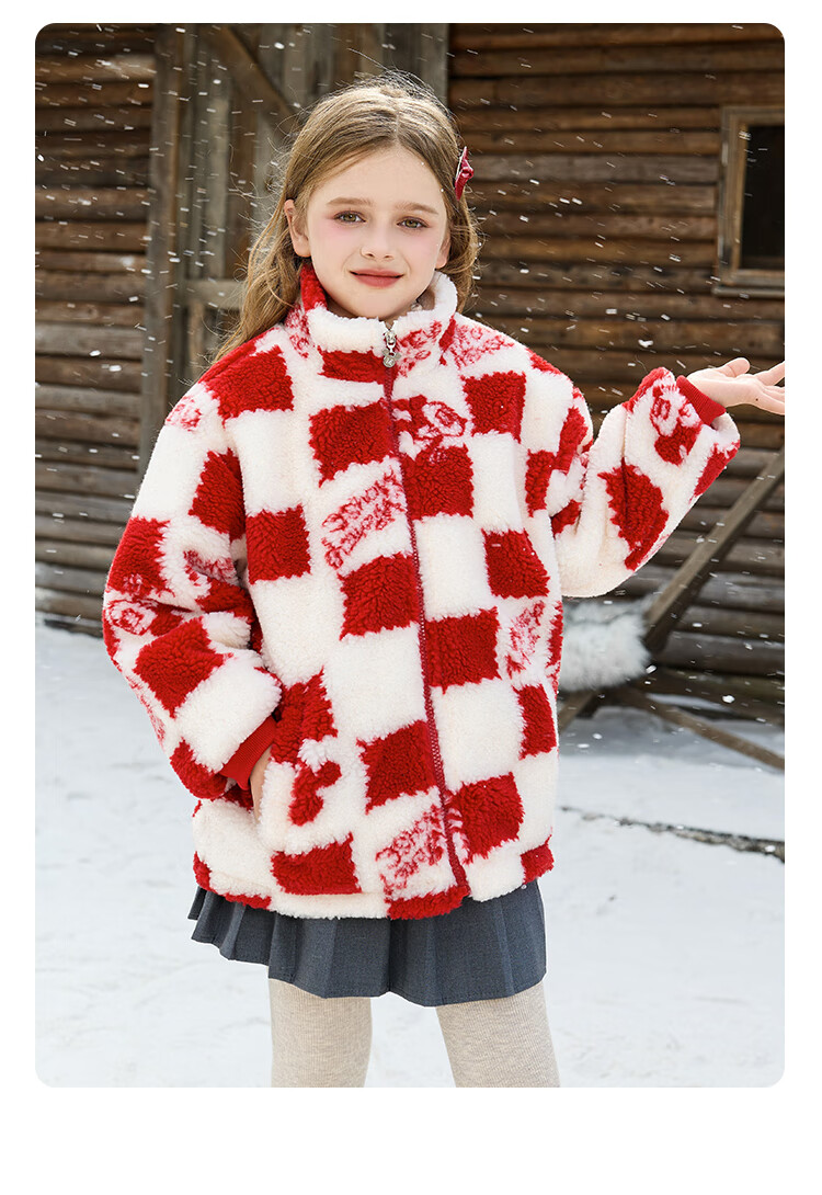 Disney Korean Style Children's Lamb Fleece Jacket 2025 Autumn Winter New Girls Boys Thickened Cotton-Padded Coat for Older Kids 5