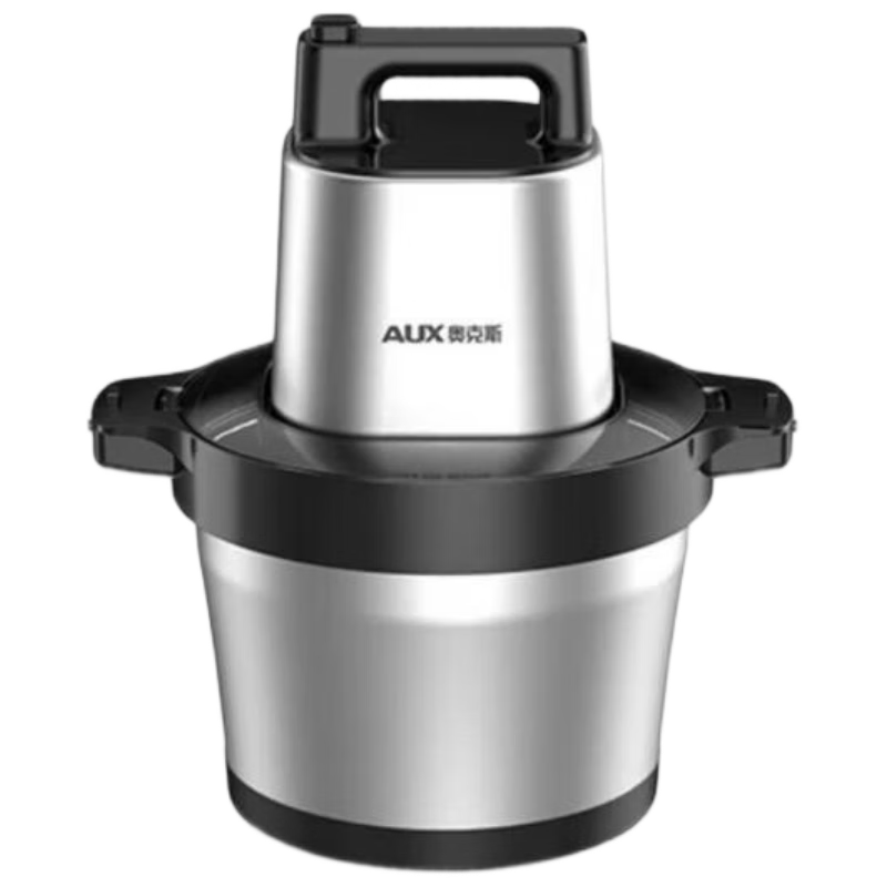AUX Commercial Meat Grinder 6L Stainless Steel Multifunctional Meat Mincer 800W High Power Double Blade Meat Grinder Food Processor