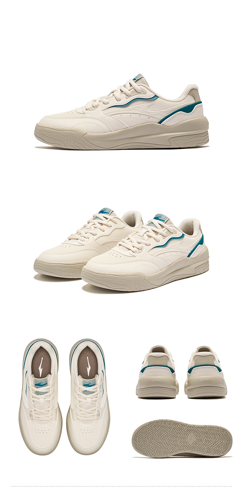 ERKE Men's Sneakers 2026 New Lightweight Casual White Shoes Sports Shoes Yangfan 2 14