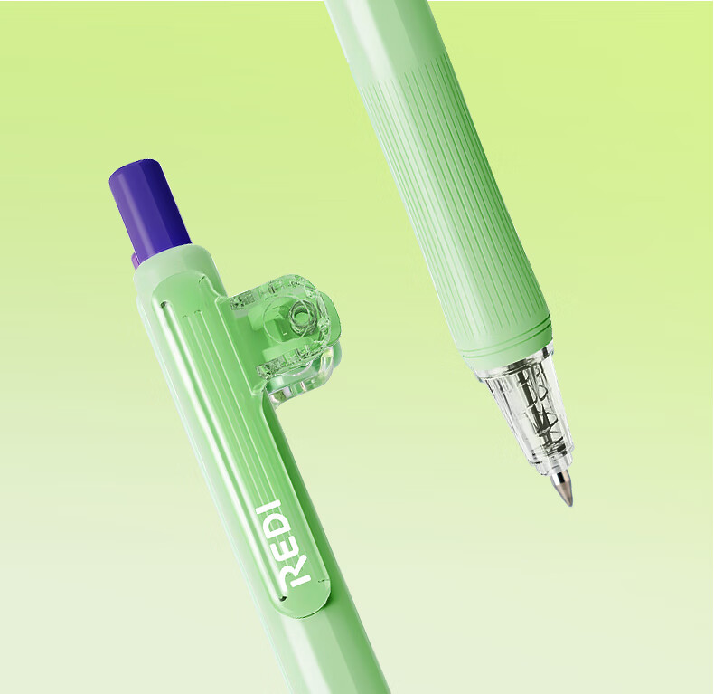 Lepusen Lewei Exam Pen Retractable T-Clip Bookmark Pen 801 Dual Ballpoint Smooth 0.5mm Black Quick-Dry Limited Edition Stylish Signature Pen 6206S-5 9