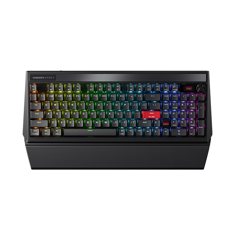CHERRY PIXIU99 Custom Mechanical Gaming Keyboard Wireless 8K Report Nordic Top Chip Dual Suspension Modular Screen Wireless Esports Gaming Keyboard