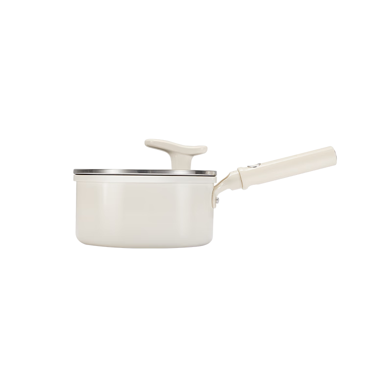 Joyoung Titanium Ceramic Non-Stick Baby Food Pot Household Small Milk Pot 18cm Fluoride-Free Compatible with Stove Instant Noodle Pot