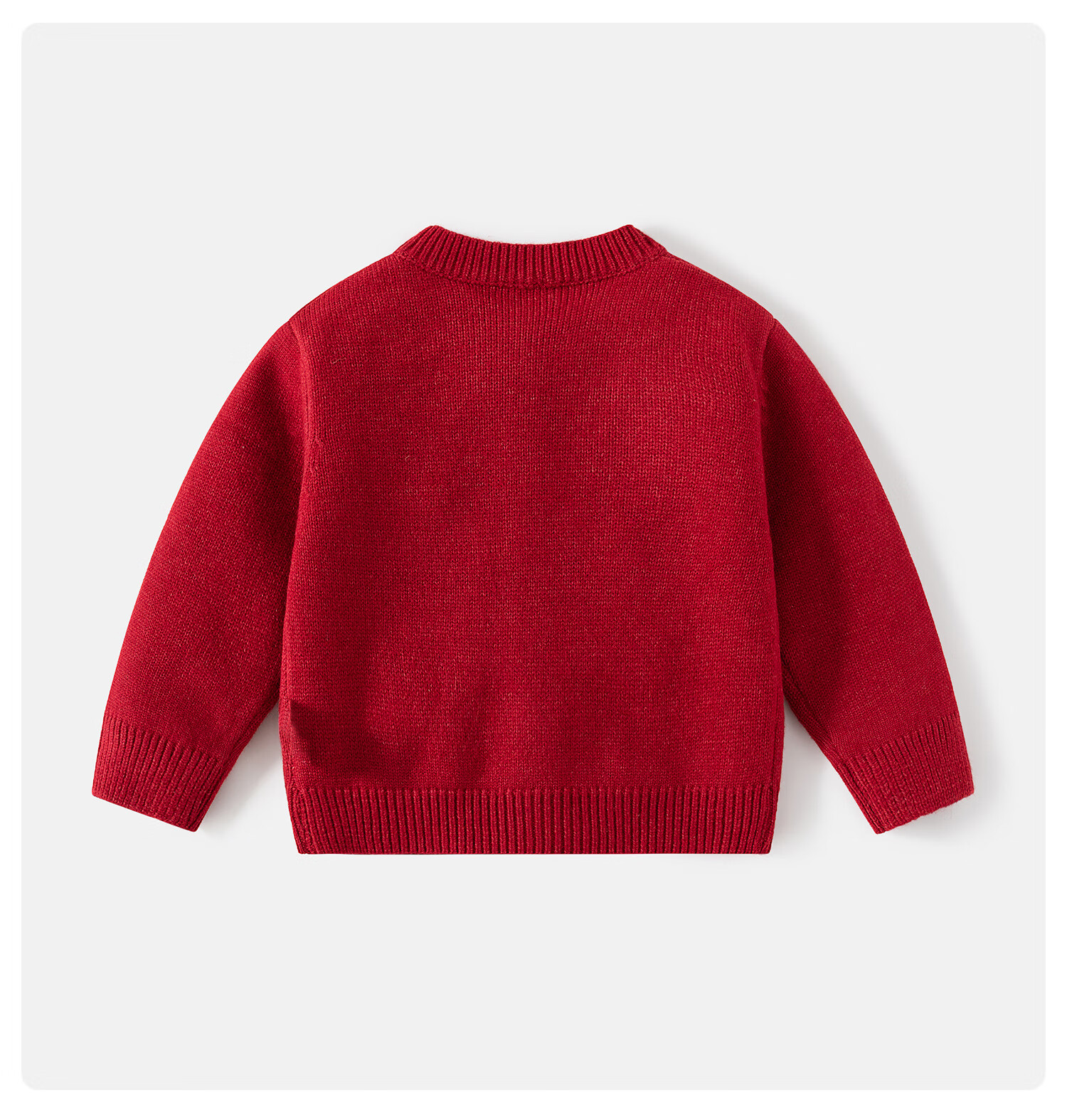 Banxidi Girls Sweater Spring 2026 New Children's Stylish Jacket Baby Knitted Cardigan Spring Autumn New Year Greeting Outfit 9