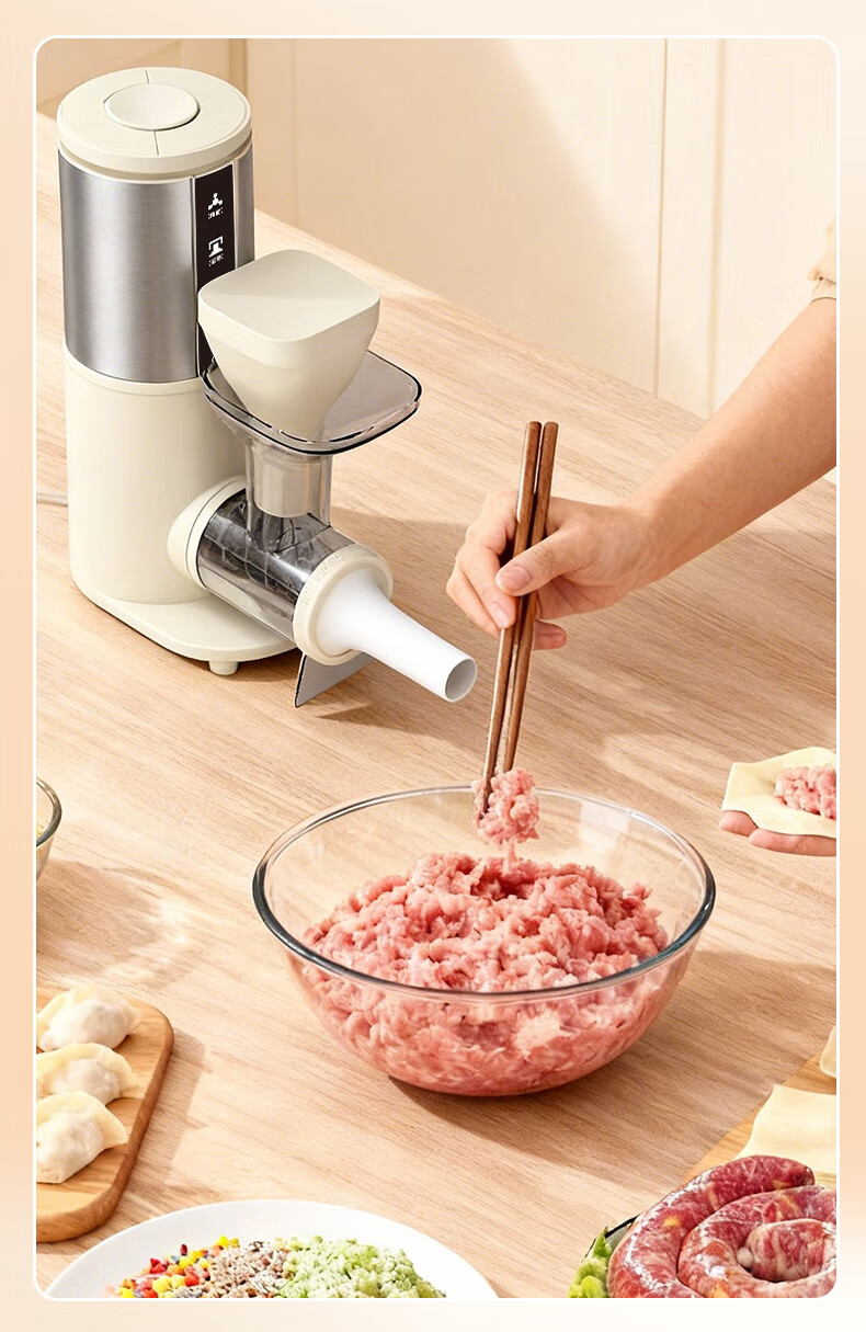 YANGZI Meat Grinder, Home Use Floating Double Blade Mincer, Meat Chopper, Garlic Press, All-In Meat And Vegetable Grinder, 2026 New Model for Home Use, 3L Capacity 8