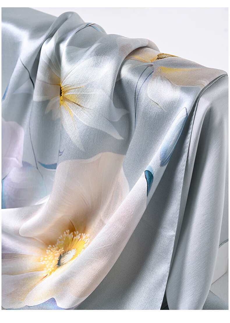 Hangsilu Silk Scarf for Women, Chinese Style Mulberry Silk Shawl Wrap, Elegant Practical Birthday Gift for Wife Or Mother 20