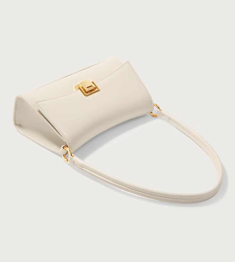 Miaodi 2026 Workplace Underarm Baguette Bag Cowhide Exquisite Niche Light Luxury Shoulder Crossbody Handbag Birthday Gift 37