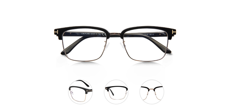 TOM FORD Eyeglass Frames for Men And Women, Optical Frames, Business Lightweight Anti-Blue Light Lenses, Glasses with Prescription Lenses, Eyeglass Frames TF5635 12