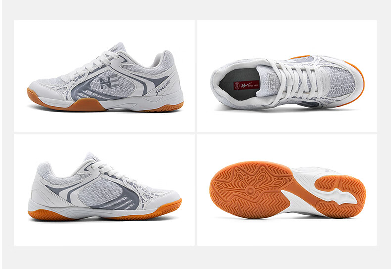 Shuangxingbate Low-Top Sports Table Tennis Badminton Tendon Sole Breathable Mesh Shoes for Men And Women, Couples' Casual Running Competition Training Shoes 14