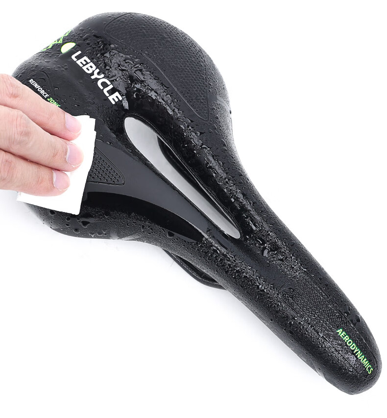 LEBYCLE Mountain Bike Saddle, Road Bike Seat, Exercise Bike Saddle, Comfortable Ultra-Soft Seat Cover, Hollow Breathable PU Waterproof Wear-Resistant Universal Cycling Accessories Equipment Set 3