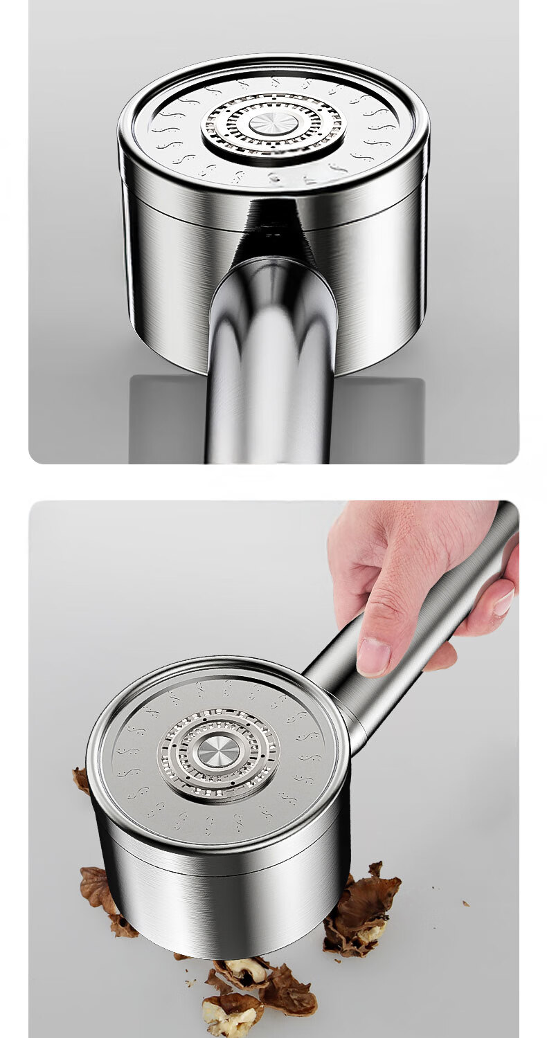 Del 28-Year Brand 304 Stainless Steel Pressure-Boosting Durable Shower Head Home Bath Handheld Sprayer 1305 13