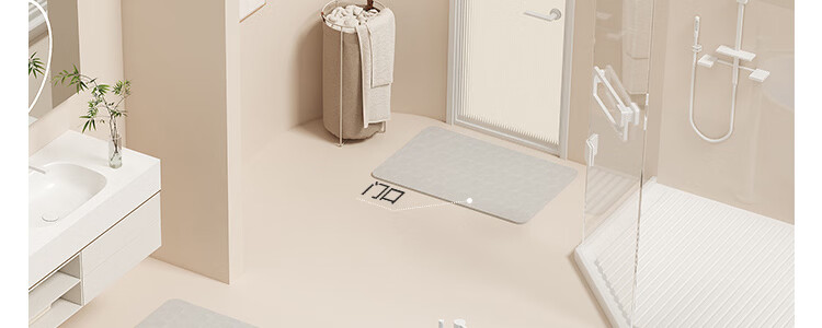 Zichen Hard Diatom Mud Water-Absorbent Bath Mat Non-Slip Anti-Fall Entrance Bathroom Quick-Dry Floor Rug Toilet Carpet 89