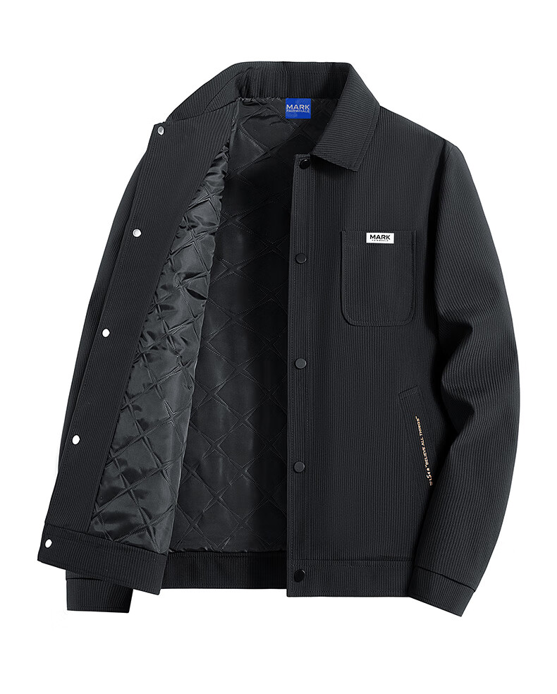 FAIRWHALE Men's Jacket Workwear Coat Autumn Winter 2025 New Popular Spring Autumn Men's Top M Black 3