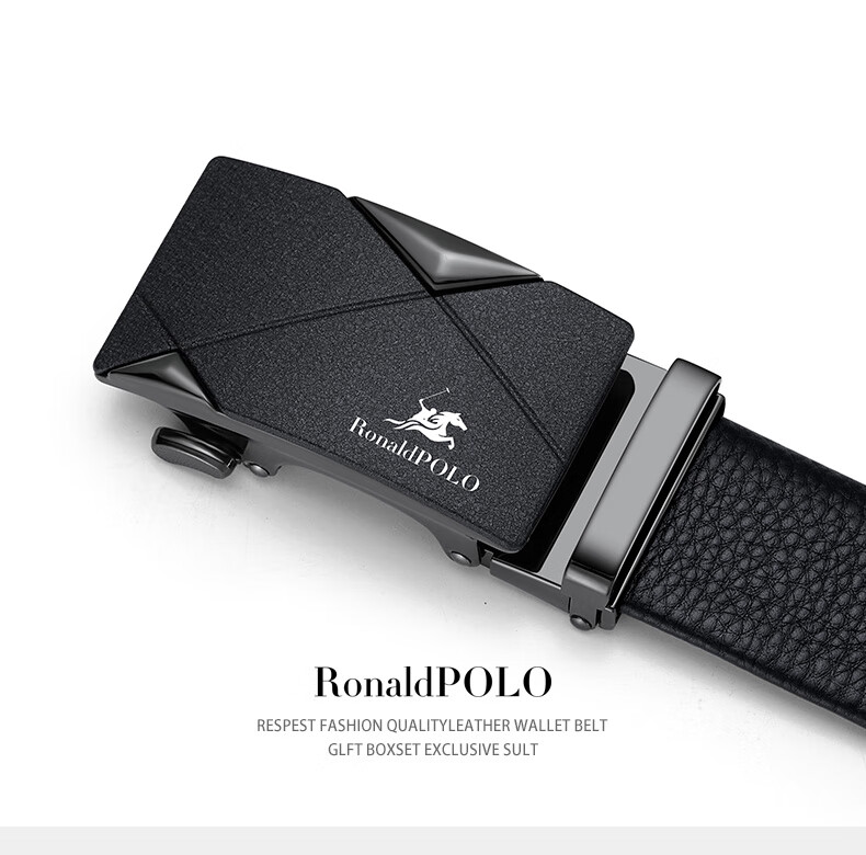 Pluston Paul Men's Leather Belt High-End Genuine Cowhide Waist Belt Birthday New Year Gift for Boyfriend Dad 8