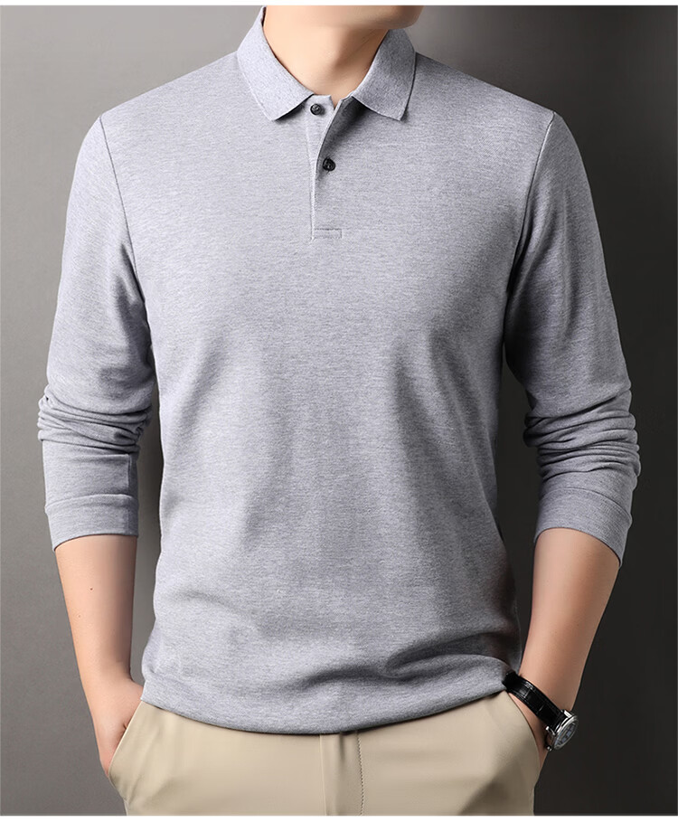 ROMON 100% Cotton Short Sleeve Men's Classic Business Polo Shirt Casual Solid Color Base Layer Black 3XL 13