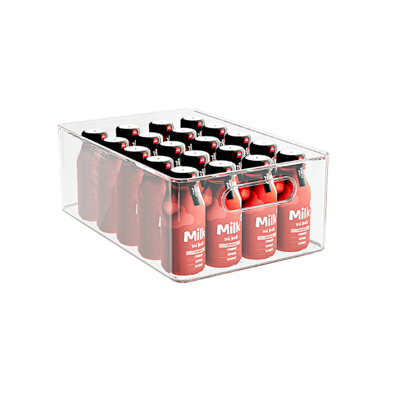 Kousu Transparent Acrylic Rectangular Storage Box Cabinet Organizer Snack Storage Basket Desktop Storage Container