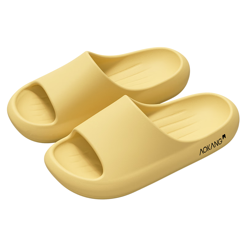 Aokang Men's Slippers Soft Cushioning Home Bathroom Shower Non-Slip Odor-Resistant Antibacterial EVA Thick Sole Summer Outdoor Women's Sandals