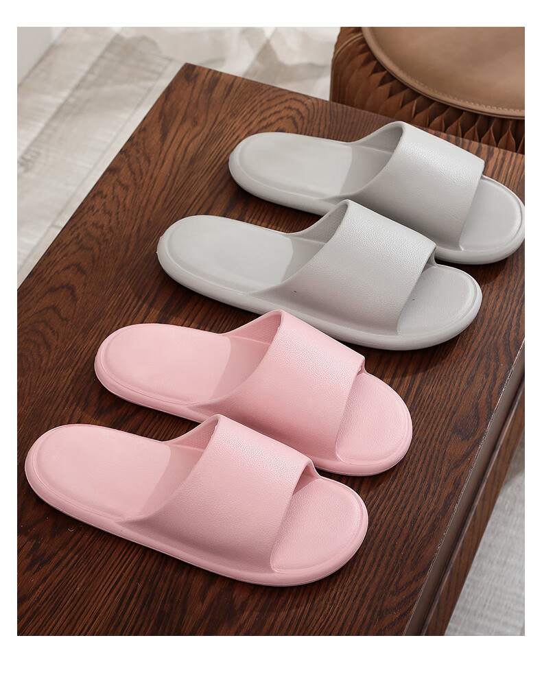 XGGC Home Slippers Men Summer Indoor Non-Slip Shower Lightweight Quick-Dry Couple Sandals Women Orange 37-38 4