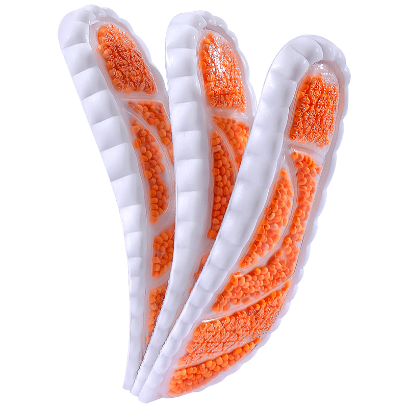 JVBV Full-Foot Zoom Air Cushion Sports Insoles Men Popcorn High Elastic Shock Absorption Comfortable Standing Size 37-38