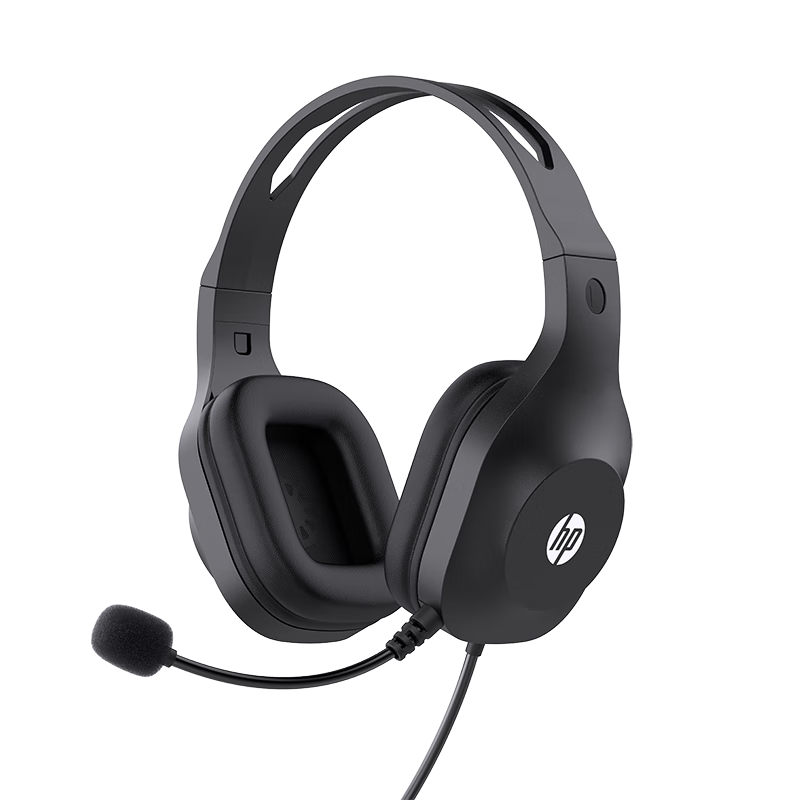 HP DHH-1601 Headset, Over-Ear Computer Gaming Voice Listening for Students, Two-In Online Class Office Education Training Learning Wired Telephone Headset with 2-Meter Cable, Upgraded Versio