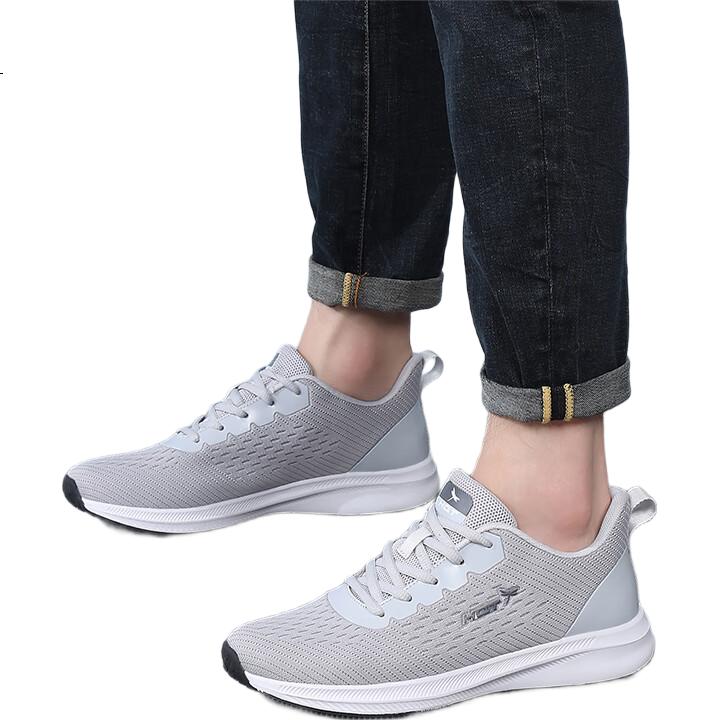 RED DRAGONFLY Мужские спортивные кроссовки, дышащие, из сетки Flyknit, универсальные, модные, легкие, повседневные обувь WXA151422, серый, размер 43