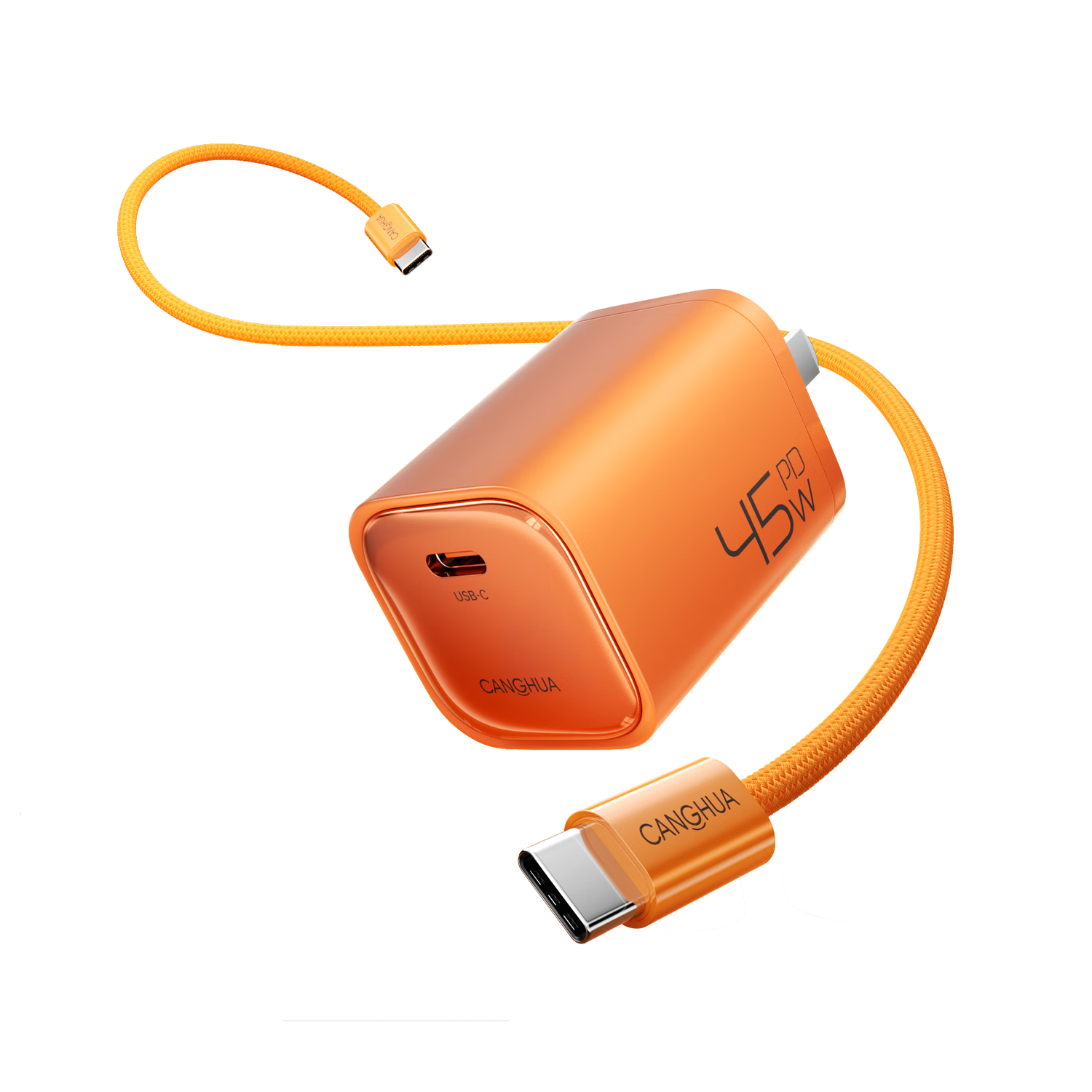 CangHua Apple iPhone 17/16 Pro Max/Air/15 PD 40W/45W GaN Fast Charger Set with Type-C 1.5m Cable