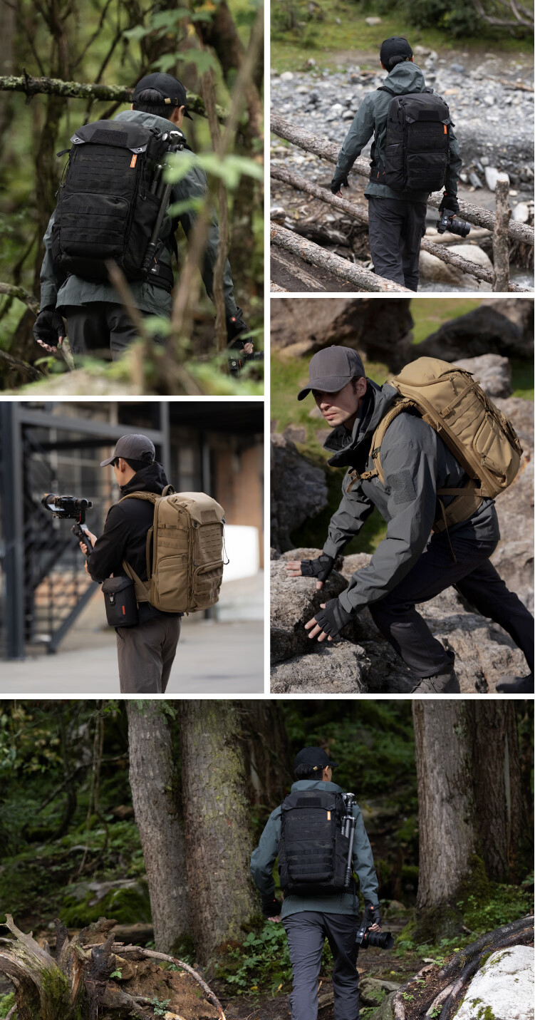PGYTECH OneMo TAC Camera Backpack Digital Bag Canon Nikon Stabilizer Professional Storage Outdoor Travel DSLR Camera Bag 25L Night Camouflage 8