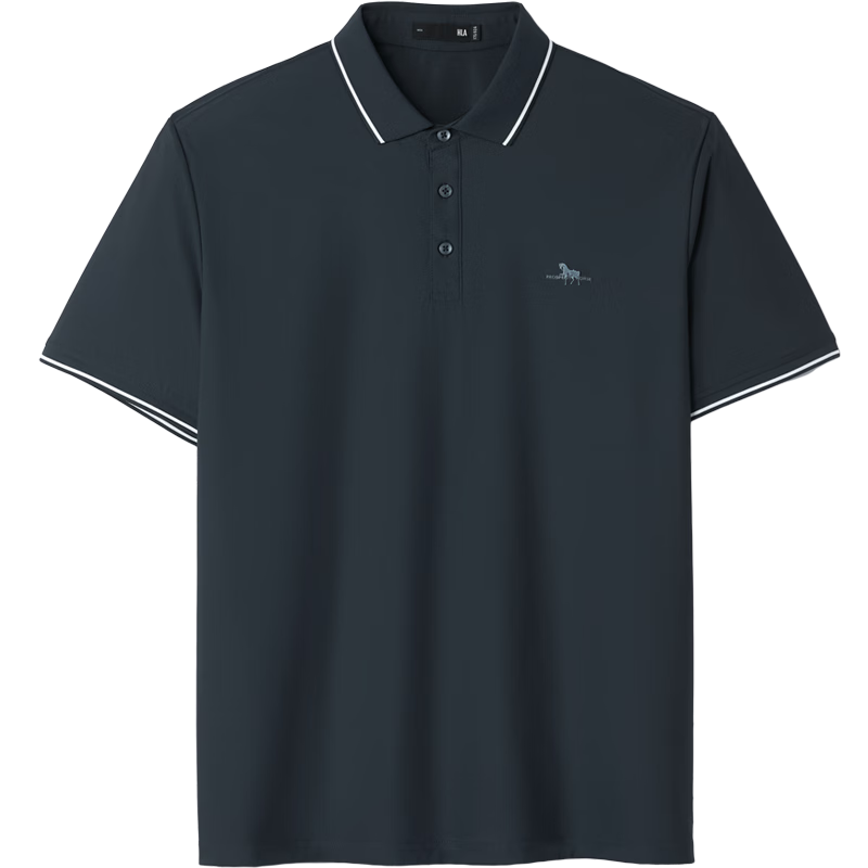 HLA Hailan Home Men's Short Sleeve Polo Shirt 2026 New Year Dunhuang Wrinkle-Free Summer Short Sleeve