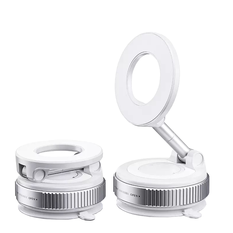JOWOYE Apple Magnetic Phone Holder Car Vacuum Suction Magsafe New Selfie Tool 360-Degree Rotatable Desktop Wall Bathroom Glass Navigation Vlog Suction Cup Live Stand